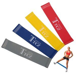 4pcs Rubber Fitness Training Strength Resistance Band Exercise Yoga Bands Loops